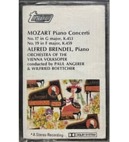 (Plak Değildir KASET tir) Kaset Mozart Piano Concerti Alfred Brendel Piano Kaset