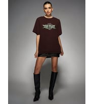 Unisex Dark Yeşil Baskılı Eşofman Takımı (Kahverengi)