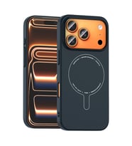 iPhone 17 Pro Max Kılıf M-Safe Şarj Özellikli Kamera Korumalı Elio Sert PC Kılıf