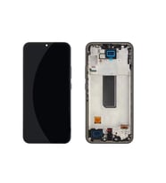 Samsung A345 A34 Lcd Ekran Kasalı Küçük İnç  Oled - Siyah