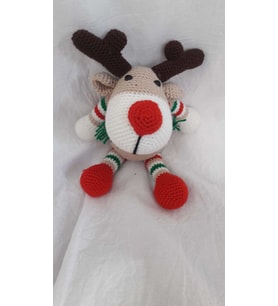 Geyik Pon Amigurumi Organik Oyuncak