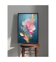 Tablo  Ahşap Çerçeveli Tablo  Çerçeveli Poster  Çiçek Temalı Tablo (Karışık)