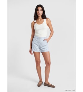 LCW Jeans Mavi Regular Fit Kadın Jean Şort