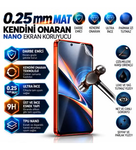 Huawei P10 LİTE Uyumlu 0.25mm Mat Kendini Onaran Nano Kırılmaz Ekran Koruyucu Darbe Emici Ultra Plus