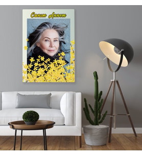 BK Gift Kişiye Özel Fotoğraflı Canım Annem Tasarımlı Kanvas Tablo-23