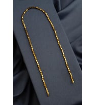 Hematit Doğal Taş Parlak Gold Dikdörtgen Kesim 2x4mm Dizi [AA]