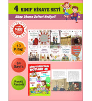 4.Sınıflar İçin Okumayı Sevdiren 10 lu Hikaye Seti 2 (Kitap Okuma Defteri Hediyeli)