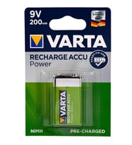 Varta 9 Volt 200 Ma Şarjlı Pil