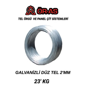 Galvanizli Tel - 23 Kg -2mm Bağlama Teli Paslanma Yapmaz (Gri)
