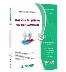 Egem Eğitim Yayınları Aöf Egem Halkla Ilişkiler Ve Reklamcılık 3 Sınıf 6 Yarıyıl Bahar Dönemi Konu Anlatımlı Soru Bankası (Çok Renkli)