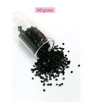 Kesme Cam Boncuk 2mm - 60 Gram - Siyah - BNC360