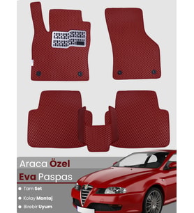 ALFA ROMEO GT COUPE (2003-2010) Uyumlu EVA Paspas Tam Set–Araca Özel,Kolay Montaj,Su Geçirmez