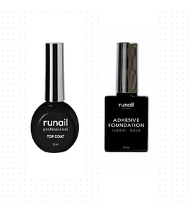 Fontenay RUNAİL  Top Coat Crystal 15 ml+ Adhesive Foundation Rubber Base 12 ml