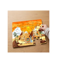 Mısır Piramitleri Tasarımlı 24 Parça Ahşap Çocuk Puzzle MPK0080