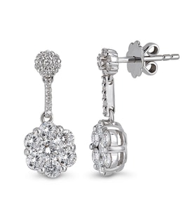1.39 Ct Coronet Pırlanta Küpe CORK3