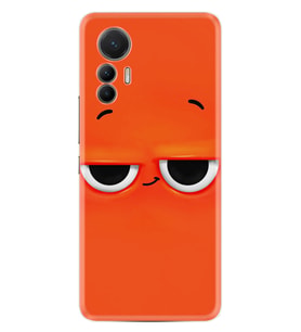 Xiaomi 12 Lite Kılıf Resimli Desenli Silikon Platinium Series Orange 1830