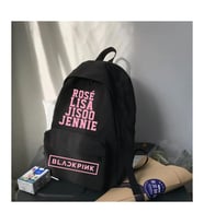 Suluklu Black Pink Grup Names Okul Sırt Çantası
