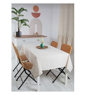 Organik Ham Keten Masa Örtüsü 160x220 Cm