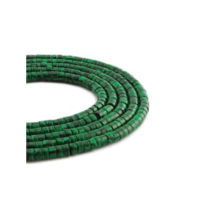 Sıkma Malakit Taşı Dore Kesim 4x2mm Doğal Taş Dizi