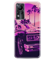 INFINIX Note 11 Pro Note 10 Hot 9 Play Kılıf Desemli Silikon Mor Araba 1711