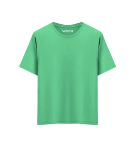 Erkek %100 Pamuk Oversize Tişört Basic Bisiklet Yaka Kısa Kollu T-Shirt