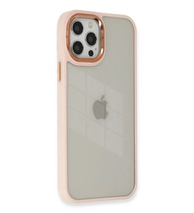 Durukar® iPhone 12 Pro Max Kılıf Dora Kapak - Pudra