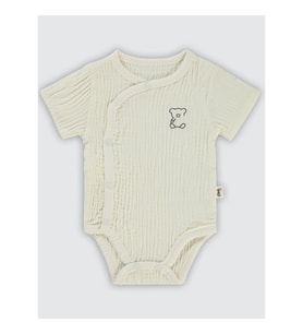 Civil Baby Bebek Çıtçıtlı Badi 1-18 Ay Ekru (Ekru)