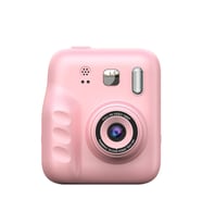 Mini Çocuk Kamerası Fotoğraf Video Çekim 4 Rulo Baskı Kağıdı 5 Kalem Hediyeli
