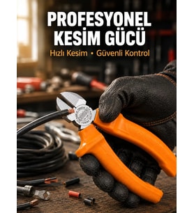 Elektrik ve Teknik Çalışmalar İçin Profesyonel Dövme Çelik Yan Keski