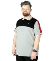 Mode XL Büyük Beden T-Shirt Polo MD 22333 Grimelanj
