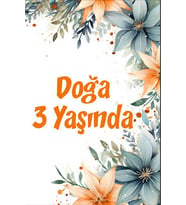 Boyalar Temalı Doğum Günü Afişi 35X50 cm