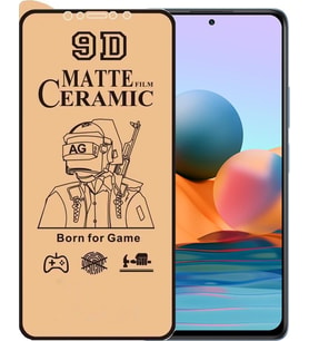 Xiaomi Redmi Note 10 Pro Ekran Koruyucu 9d Mat Seramik Nano Kırılmaz Cam