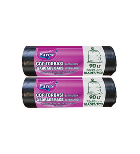 Professional 10'lu Çöp Torbası Battal Boy 72 x 95 cm İkili Paket