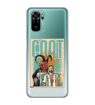 Redmi Note 10/Note 10S Uyumlu Lionel Messi Desenli Şeffaf Telefon Kılıfı