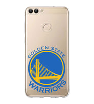 Huawei P Smart 2018 Uyumlu Kapak Golden State Warriors Tasarımlı Şeffaf Silikon Kılıf
