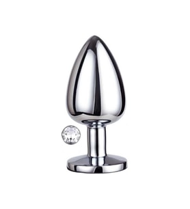 Large  Play Jewellery White  Metal Plug
