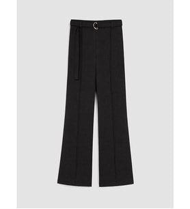LCWAIKIKI Classic Siyah Beli Kemerli İspanyol Paça Kadın Pantolon