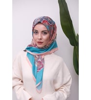 Renkli Karma Desen Dijital Soft Eşarp