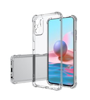Coverzone Xiaomi Redmi Note 10 ile uyumlu K?l?f Z-Nitro Anti Shock Silikon Kapak Kamera Korumal? Anti?ok Airbag K�?e Korumal? Silikon ?effaf K?l?f