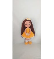 Sarı Fatoş Bebek Amigurumi Organik Oyuncak