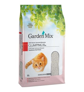 Gardenmix Kokusuz Bentonit İnce Taneli Kedi Kumu 10 Lt (Beyaz)