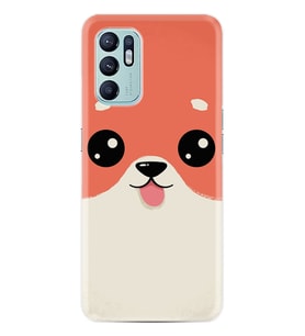 Oppo Reno 6 Kılıf Silikon Desen Özel Seri Sevimli Köpek 1731