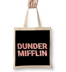 Dunder Mifflin Glitch Bez Çanta Uzun Saplı