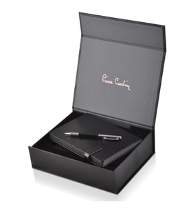 Pierre Cardin Enjoy Hediyelik Multi Set 2 Parça   Cep Notluk+Kalem (Siyah-Gri)