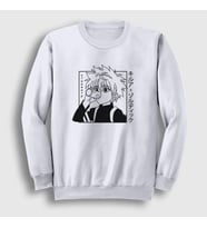 Presmono Unisex Beyaz Killua Anime Hunter X Hunter Sweatshirt 238833tt