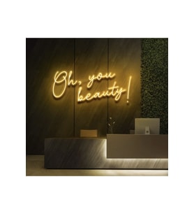 Oh,You Beauty! Yazılı Neon Tabela