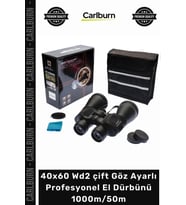 #Dürbün Yüksek Netlik Su Geçirmez 40x60 Wd2 çift Göz Ayarlı Profesyonel El Dürbünü – 1000m50m