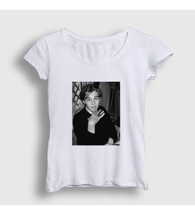 Presmono Kadın Beyaz Young Leonardo Dicaprio T-Shirt 467887tt (Beyaz)