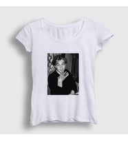 Presmono Kadın Beyaz Young Leonardo Dicaprio T-Shirt 467887tt (Beyaz)