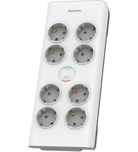 Philips Spn7080Wa/62 8'Li Akım Korumalı Priz 2 Mt Kablo (3680 W 16 A) (Çok Renkli)